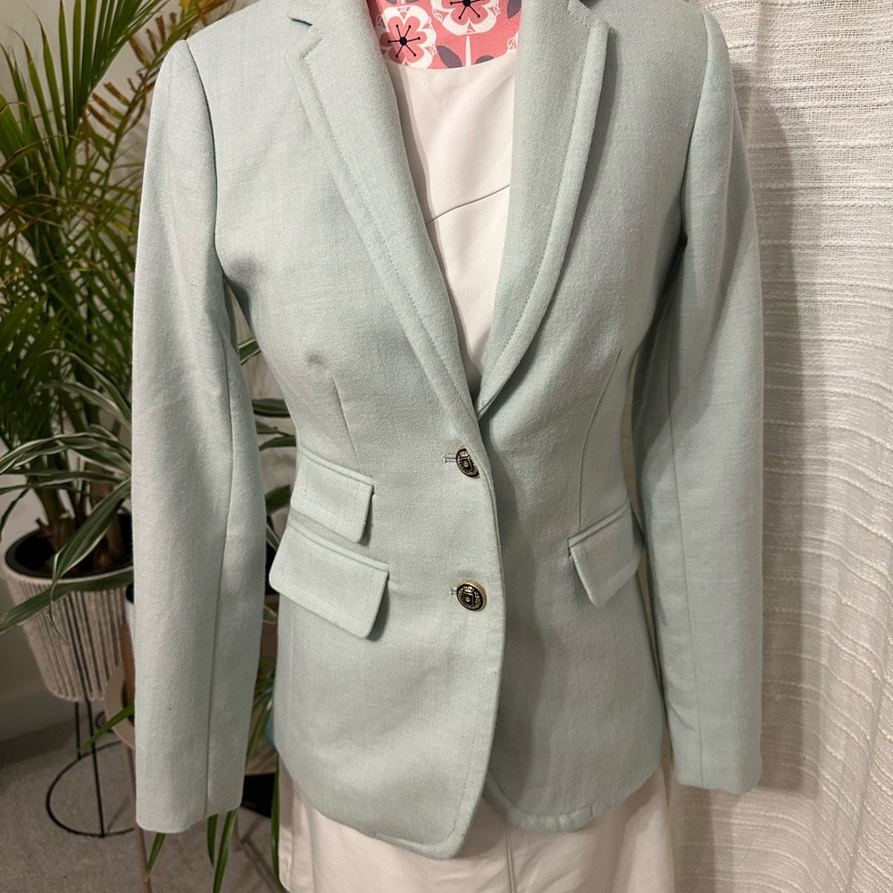 Mint wool J Crew Blazer